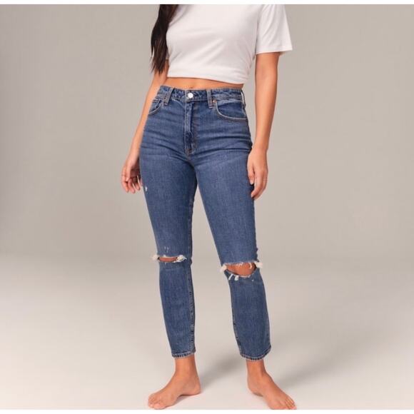 ABERCROMBIE & FITCH | Curve Love The Skinny High Rise Jeans | 0 - Picture 1 of 4